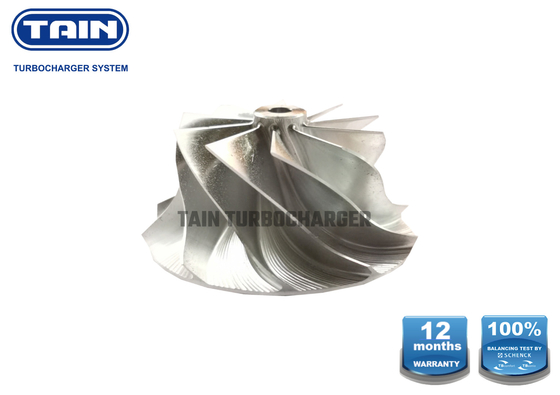 10blade Billet Turbo Compressor Wheel Upgrade KP39 46mm / 48.6mm 35.5mm Untuk Ford Focus / Mondeo
